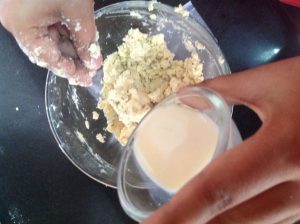 Jeera Cookies Milk add milk