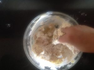 Badam cookies hand mixture