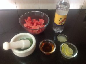 Watermelon Mojito Mocktail Ingredients Used