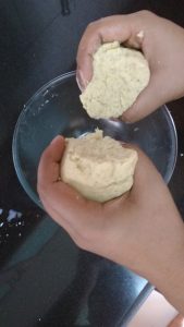 kesar-pista-cookies-part-of-dough