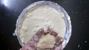 Homemade butter separating
