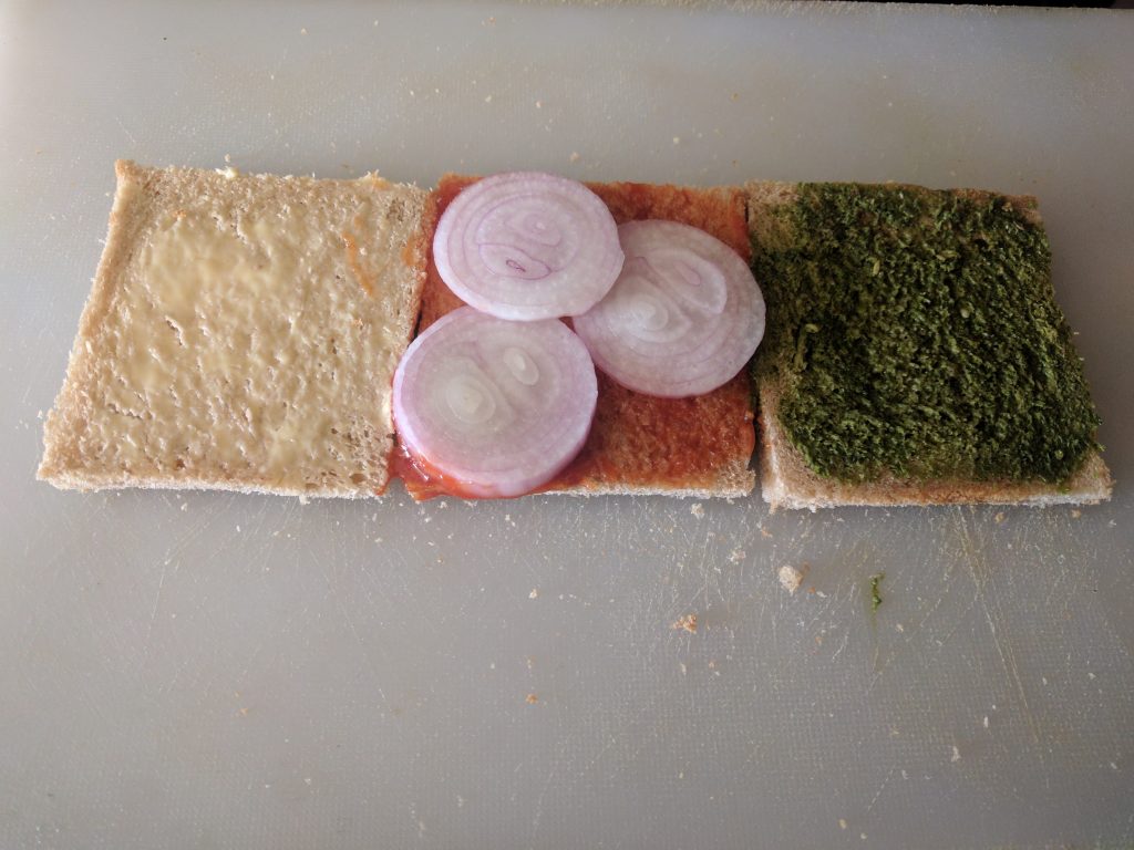 Adding Onion slices