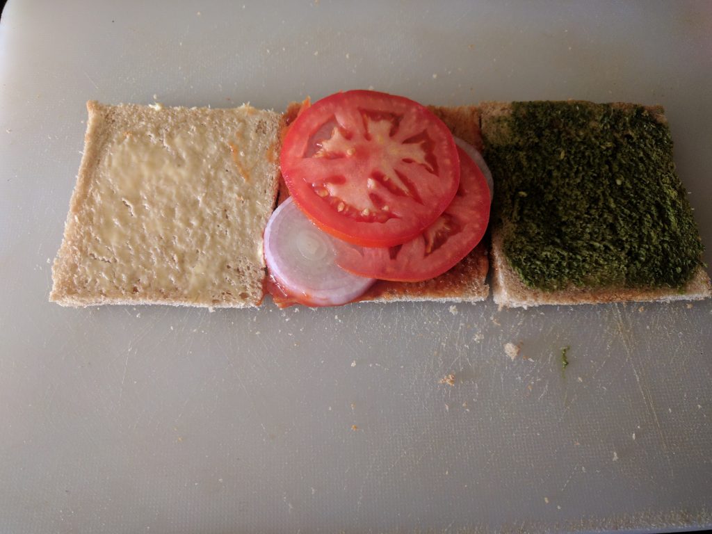Adding Tomato slices