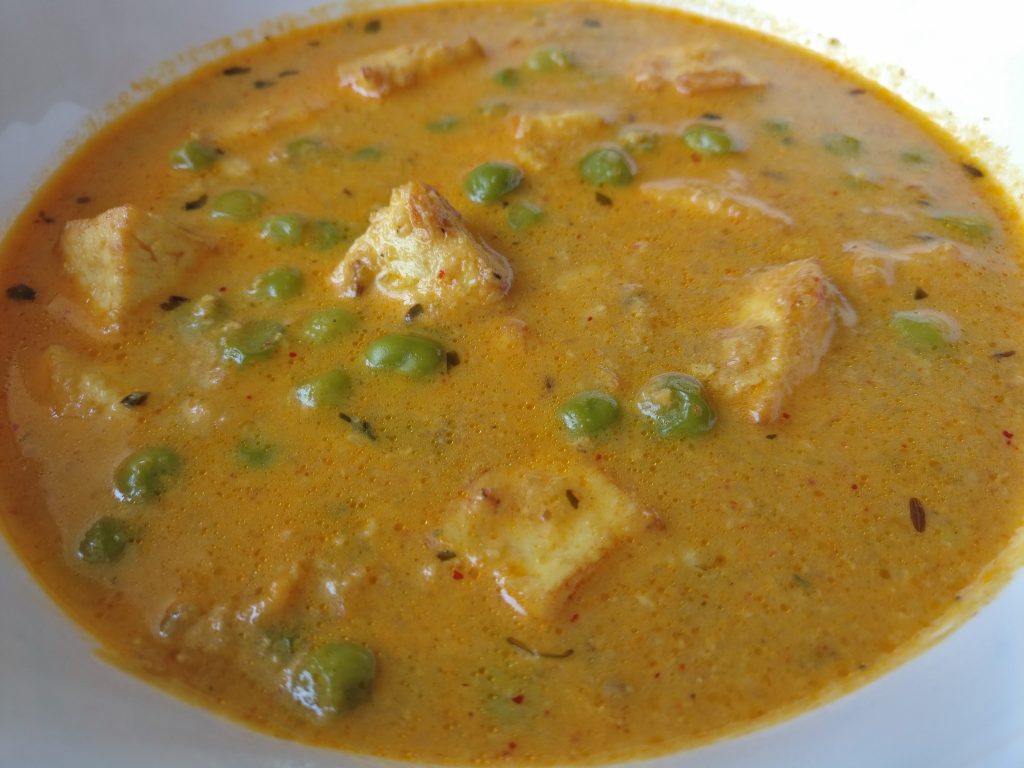Matar Paneer Ready to be served
