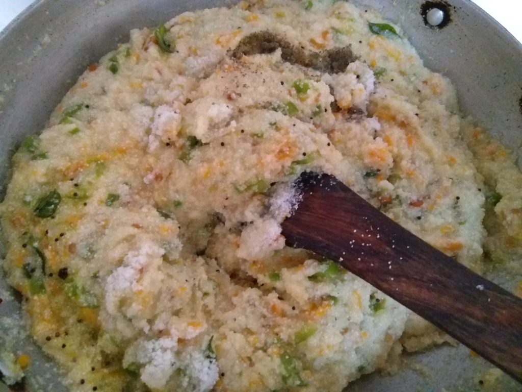 Rava Upma is Ready to be served 