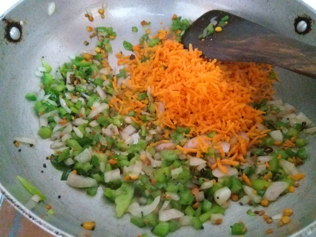 Adding Chopped Vegetables