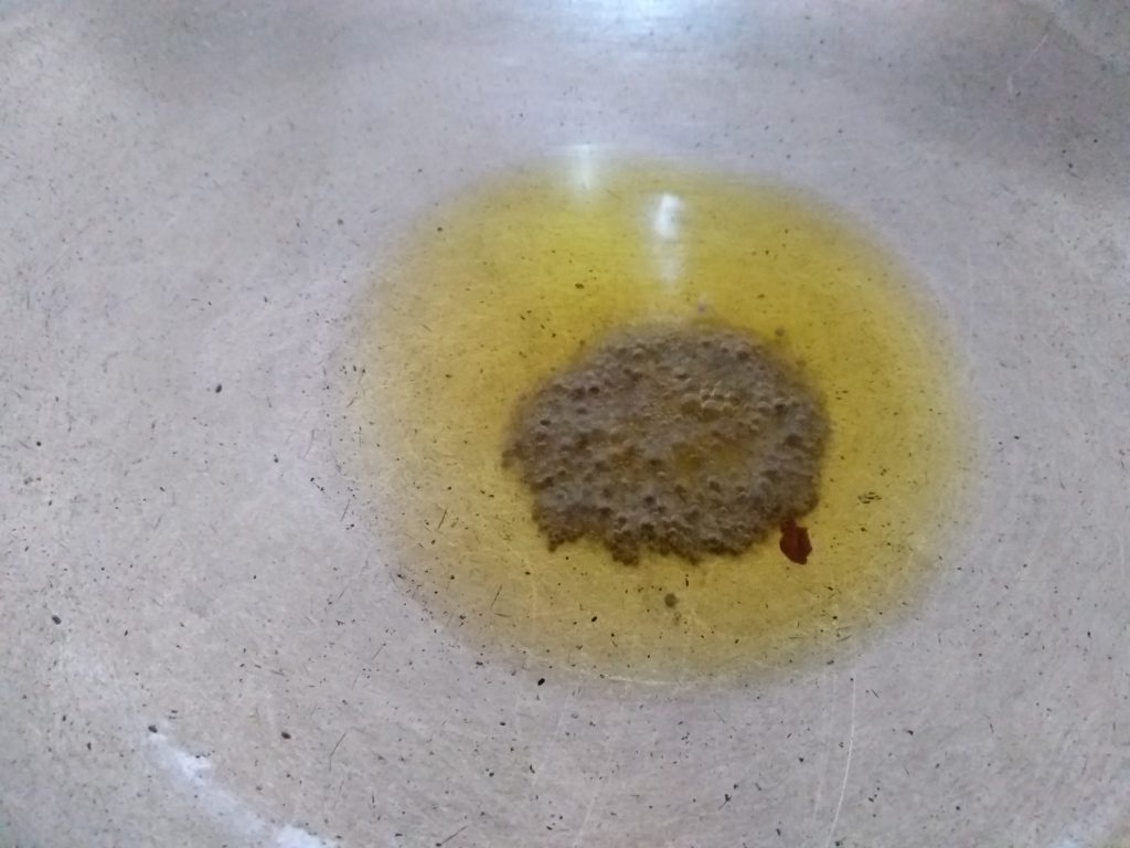 Adding Mustard Seeds 