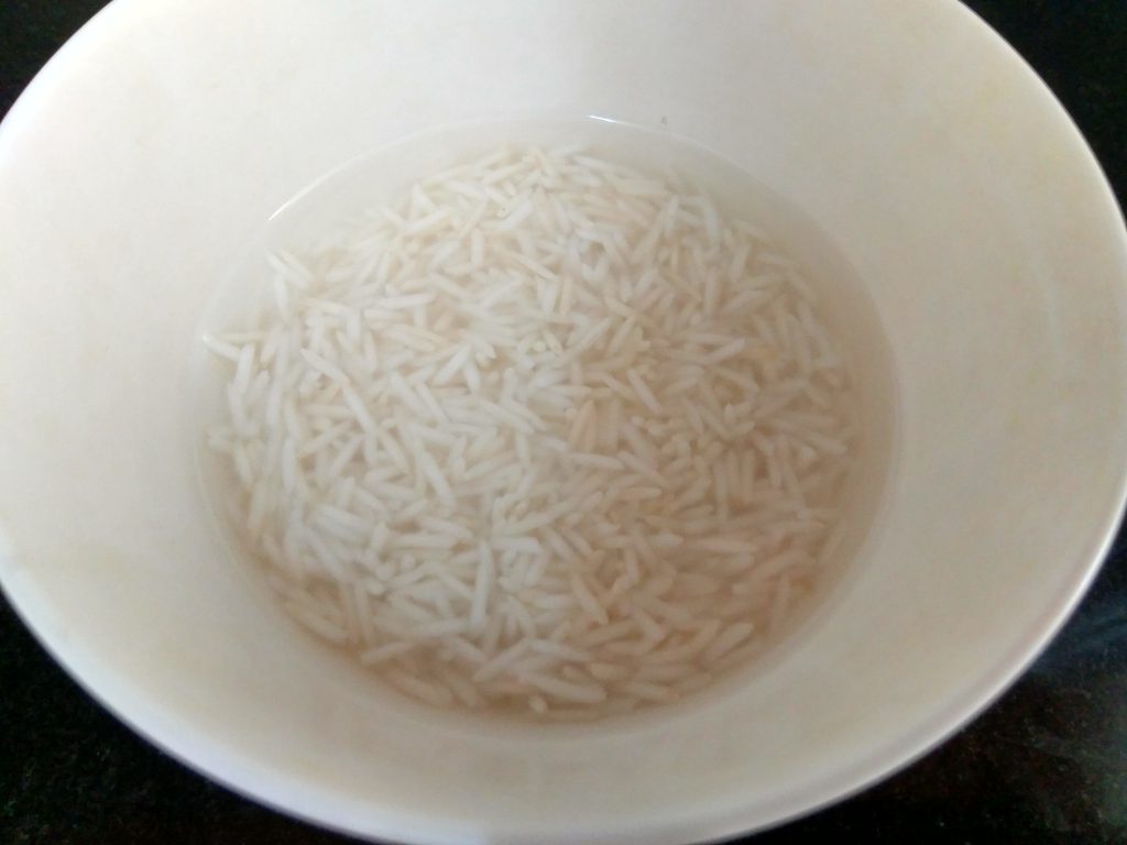 Soaked Rice for Chawal ki Kheer